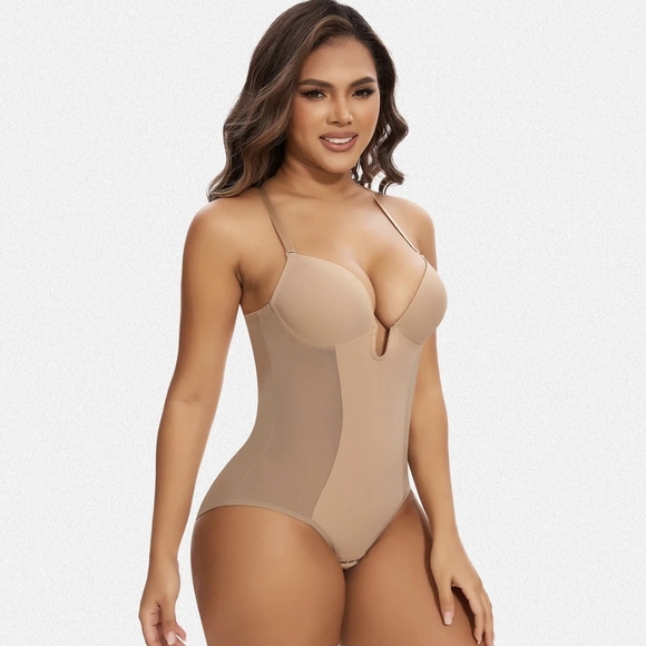 Shaperin Backless U Plunge Scuipting Butt-Lifting Shapewear Bodysuit #829 - Picture 5 of 7